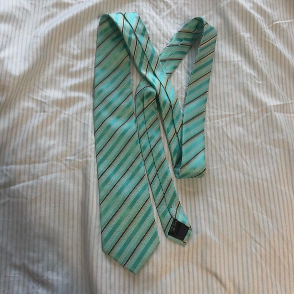 Kailong Hand Made 100% Silk Striped Necktie  #preppy #formalwear #silktie